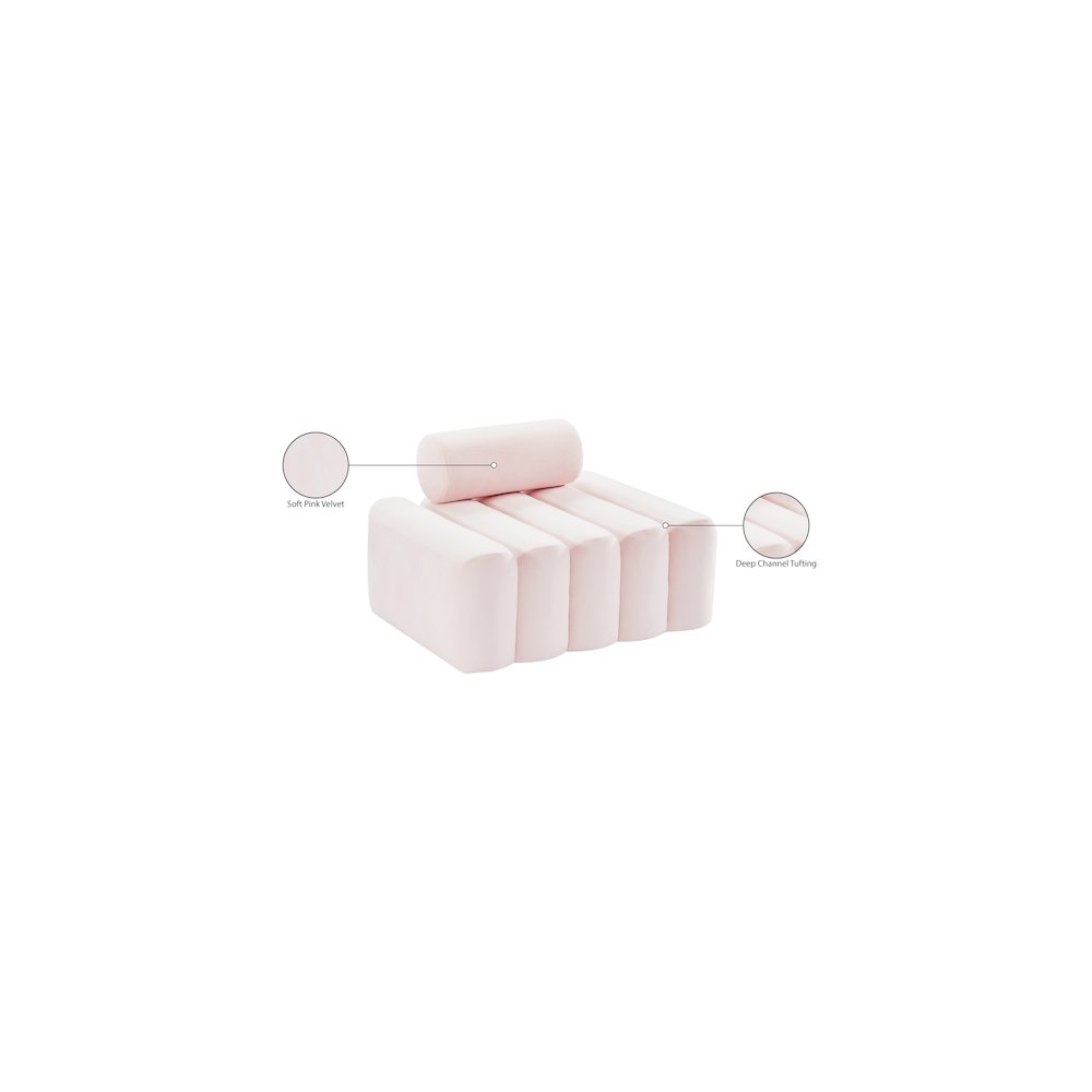 Melody Pink Velvet Chair