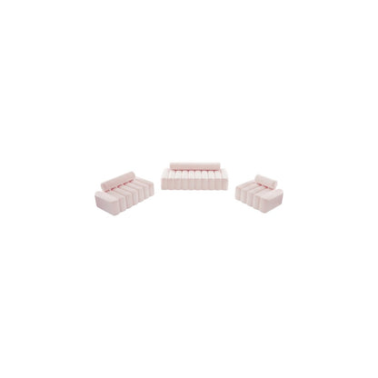 Melody Pink Velvet Loveseat