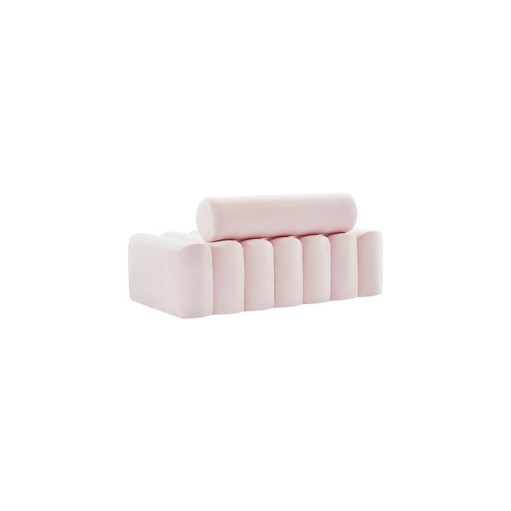 Melody Pink Velvet Loveseat