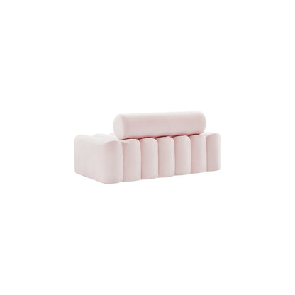 Melody Pink Velvet Loveseat