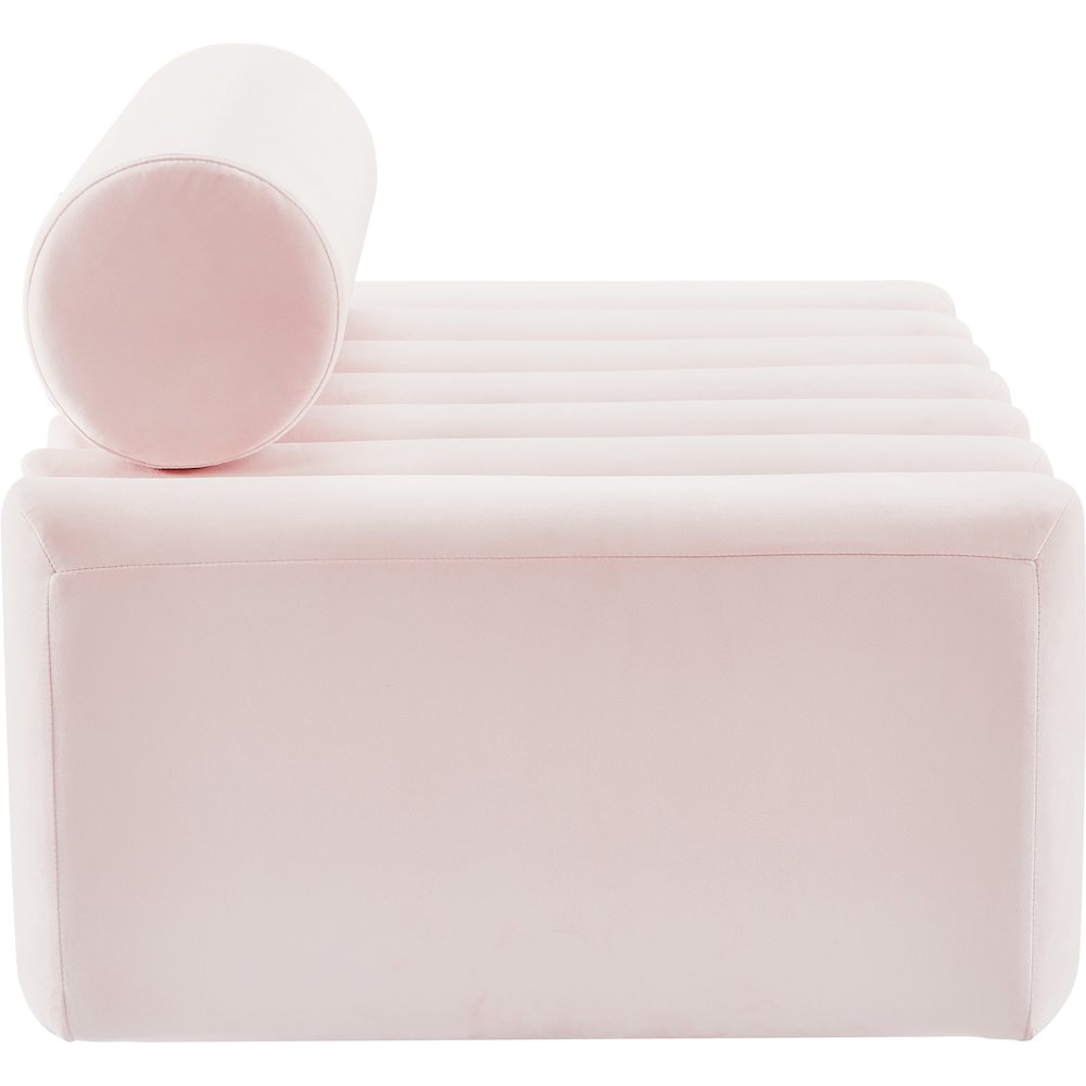 Melody Pink Velvet Loveseat