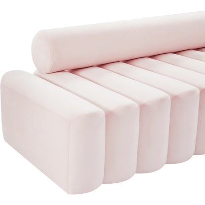 Melody Pink Velvet Loveseat