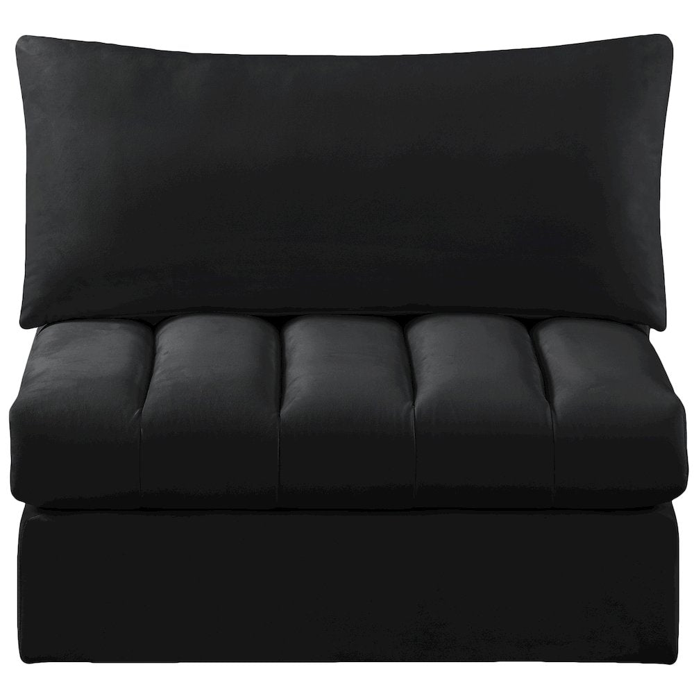 Jacob Black Velvet Armless
