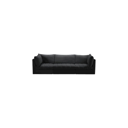 Jacob Black Velvet Modular Sofa