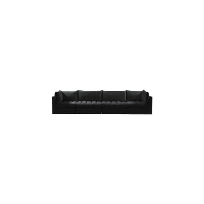 Jacob Black Velvet Modular Sofa