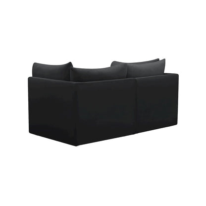 Jacob Black Velvet Modular Sofa