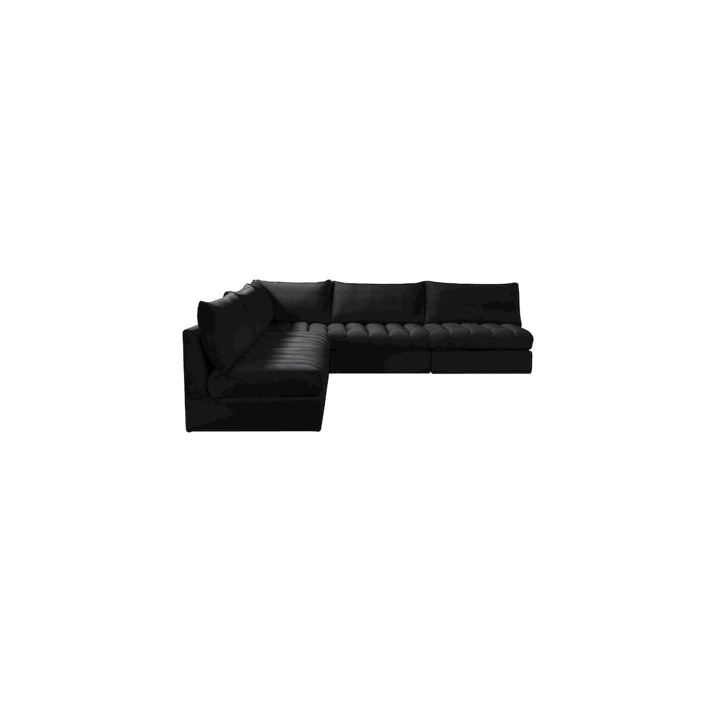 Jacob Black Velvet Modular Sectional