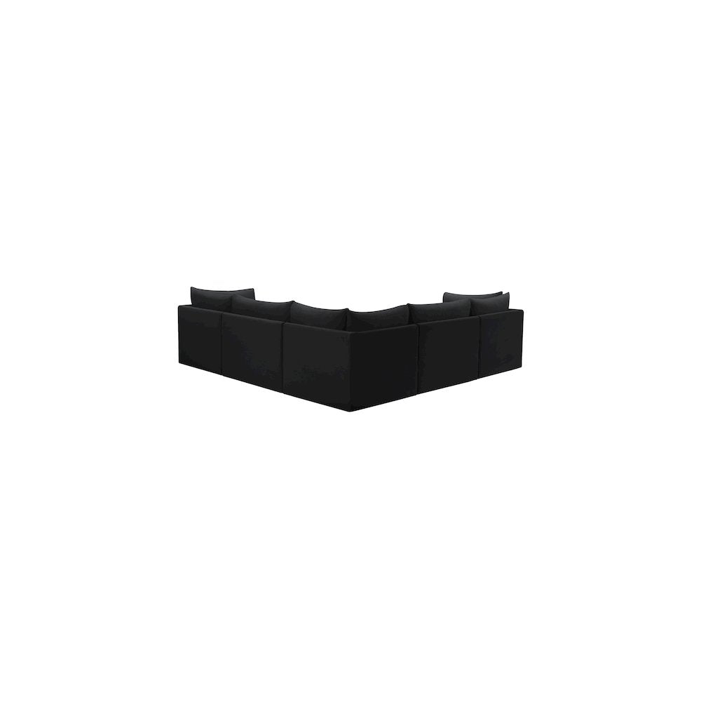 Jacob Black Velvet Modular Sectional