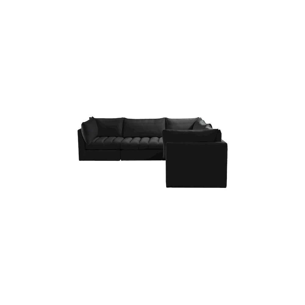 Jacob Black Velvet Modular Sectional