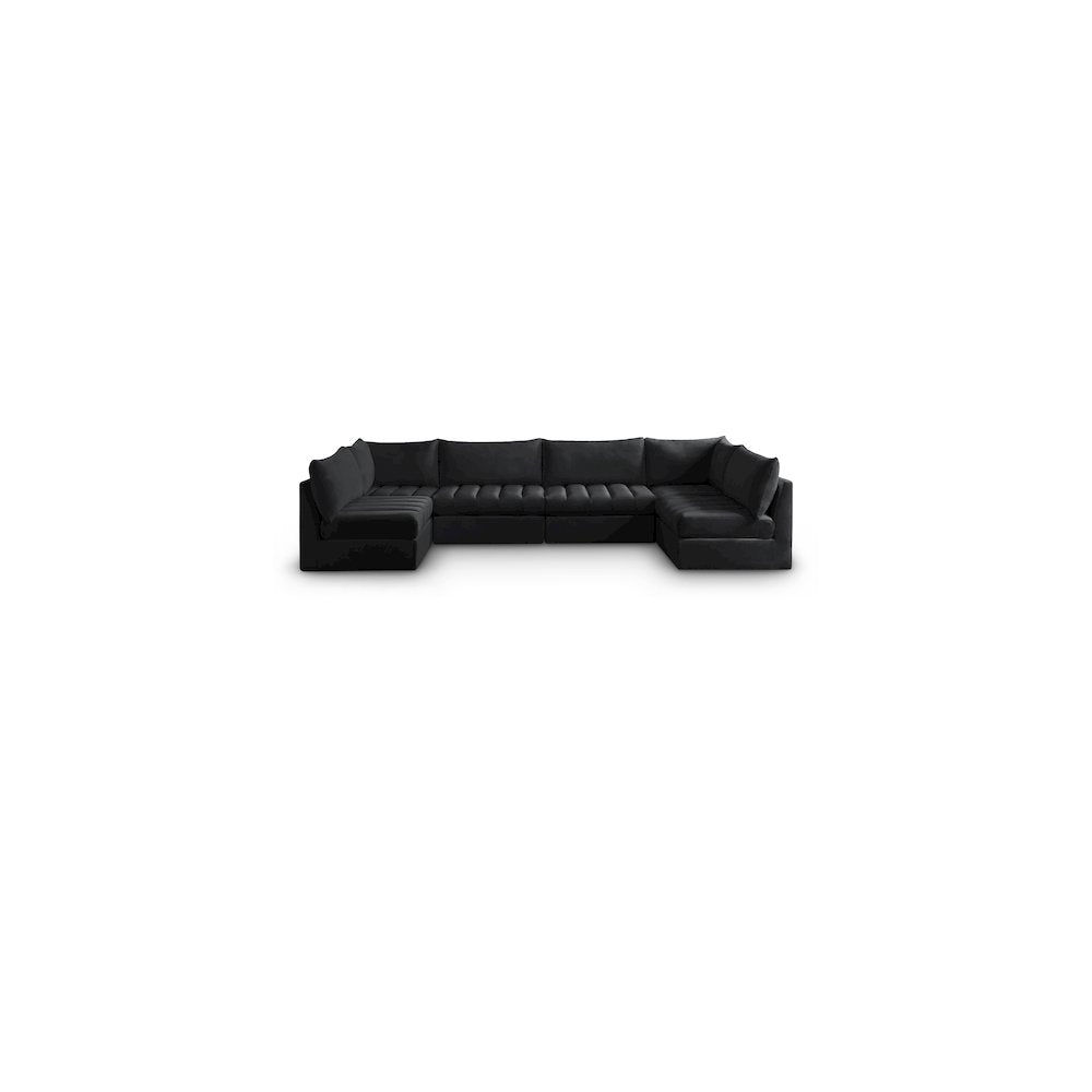 Jacob Black Velvet Modular Sectional