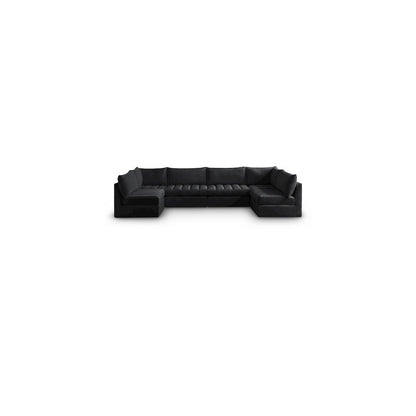 Jacob Black Velvet Modular Sectional
