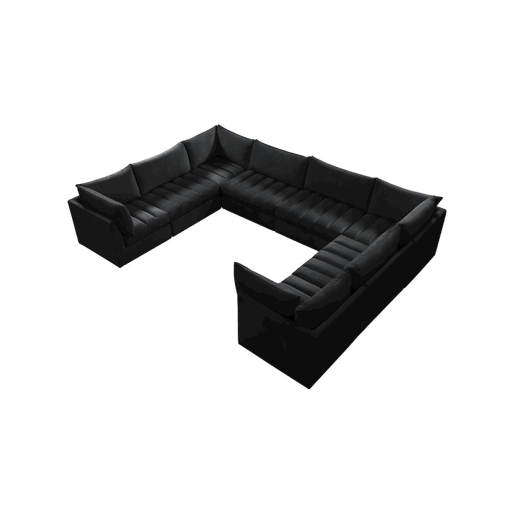 Jacob Black Velvet Modular Sectional