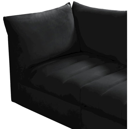 Jacob Black Velvet Modular Sectional