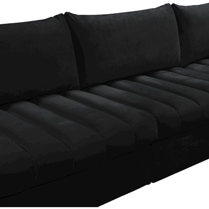 Jacob Black Velvet Modular Sectional