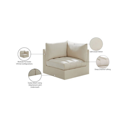 Jacob Cream Velvet Corner