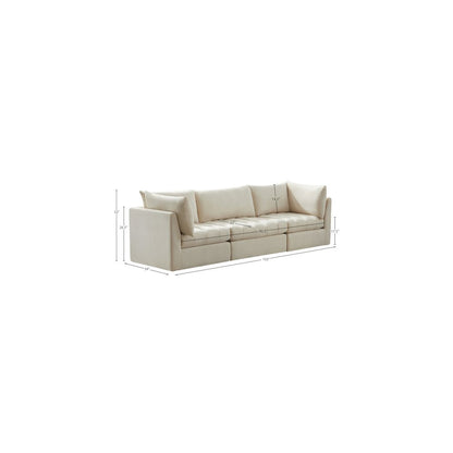 Jacob Cream Velvet Modular Sofa