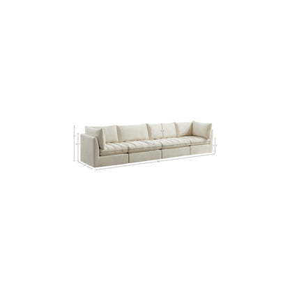 Jacob Cream Velvet Modular Sofa
