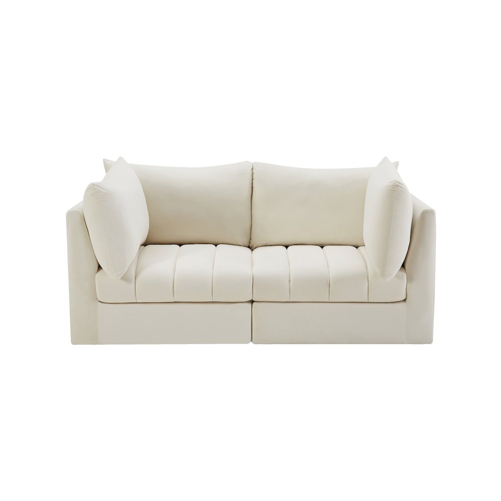 Jacob Cream Velvet Modular Sofa