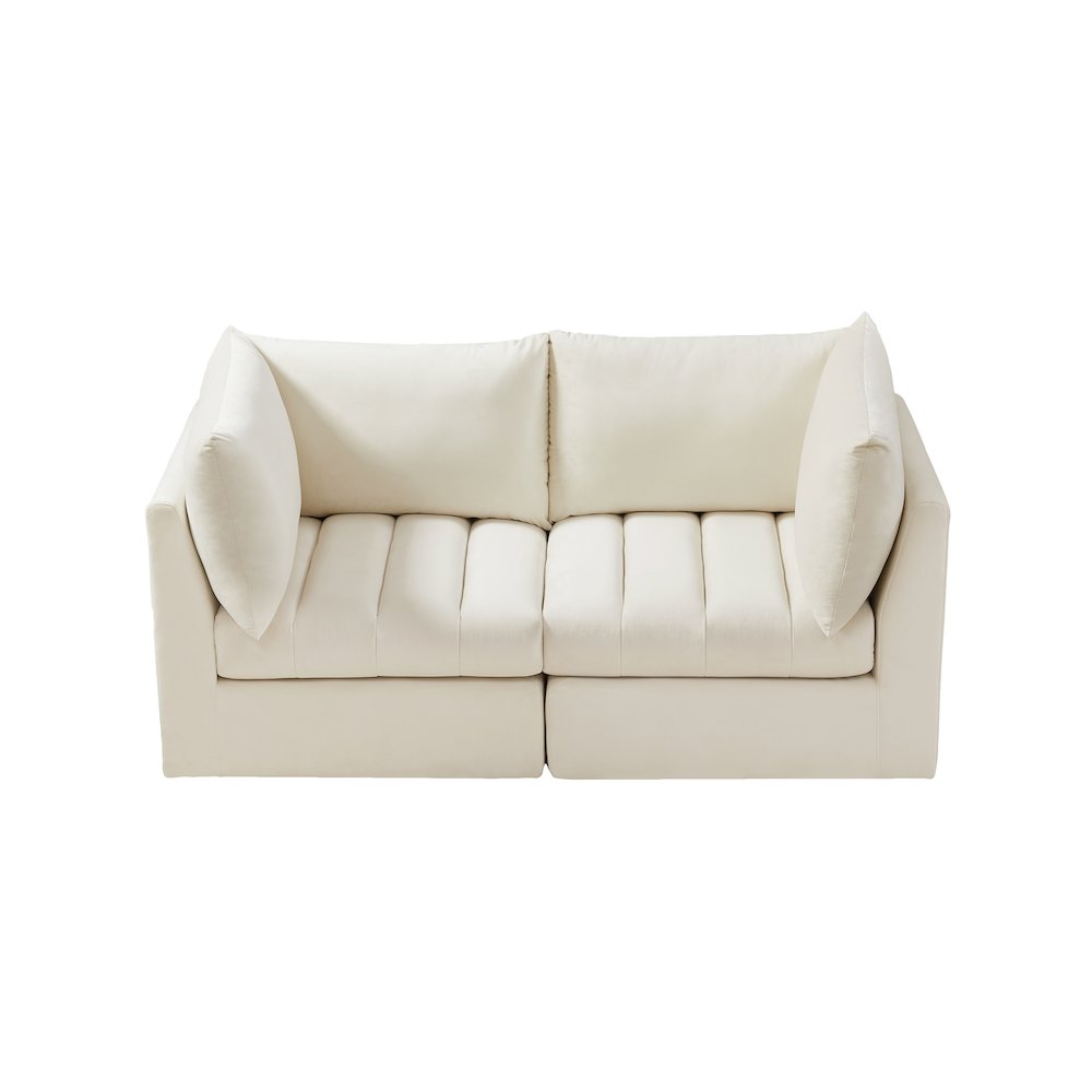 Jacob Cream Velvet Modular Sofa