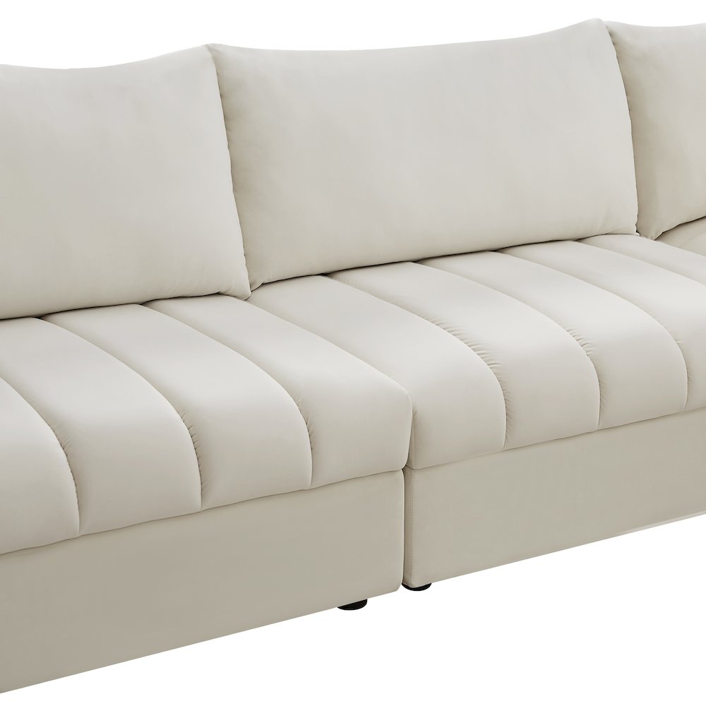 Jacob Cream Velvet Modular Sectional