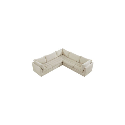 Jacob Cream Velvet Modular Sectional