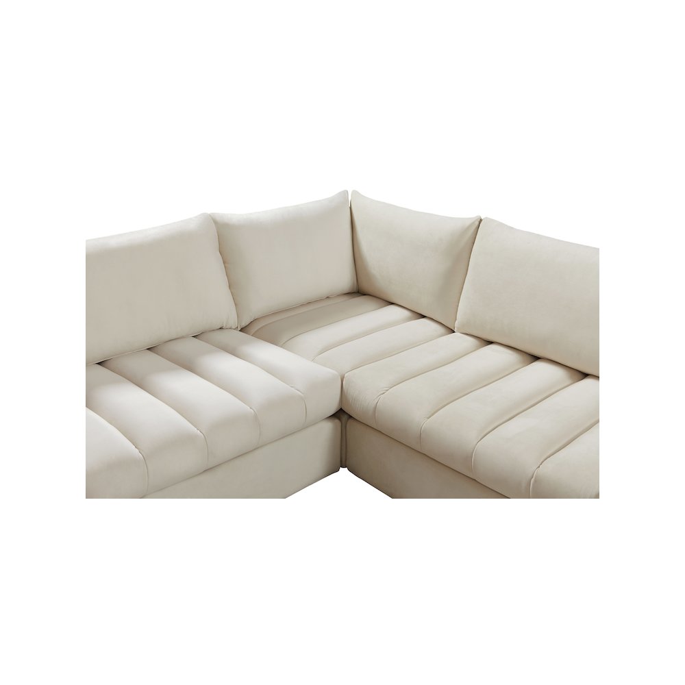 Jacob Cream Velvet Modular Sectional