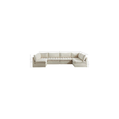 Jacob Cream Velvet Modular Sectional