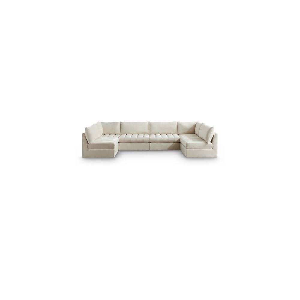 Jacob Cream Velvet Modular Sectional