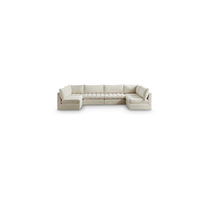 Jacob Cream Velvet Modular Sectional