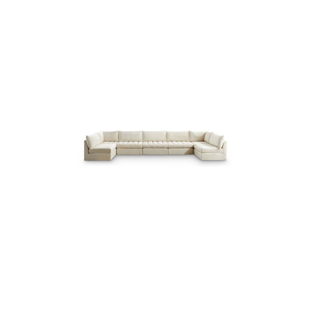 Jacob Cream Velvet Modular Sectional