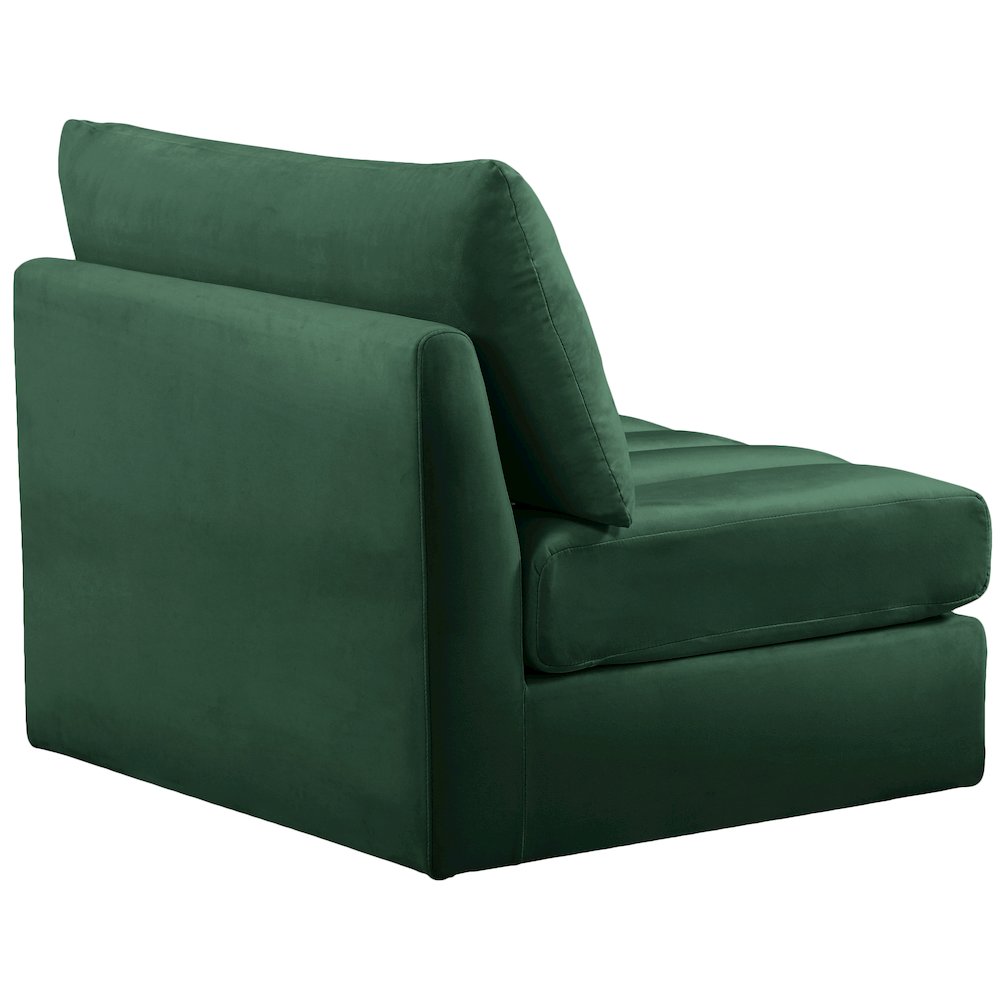 Jacob Green Velvet Armless