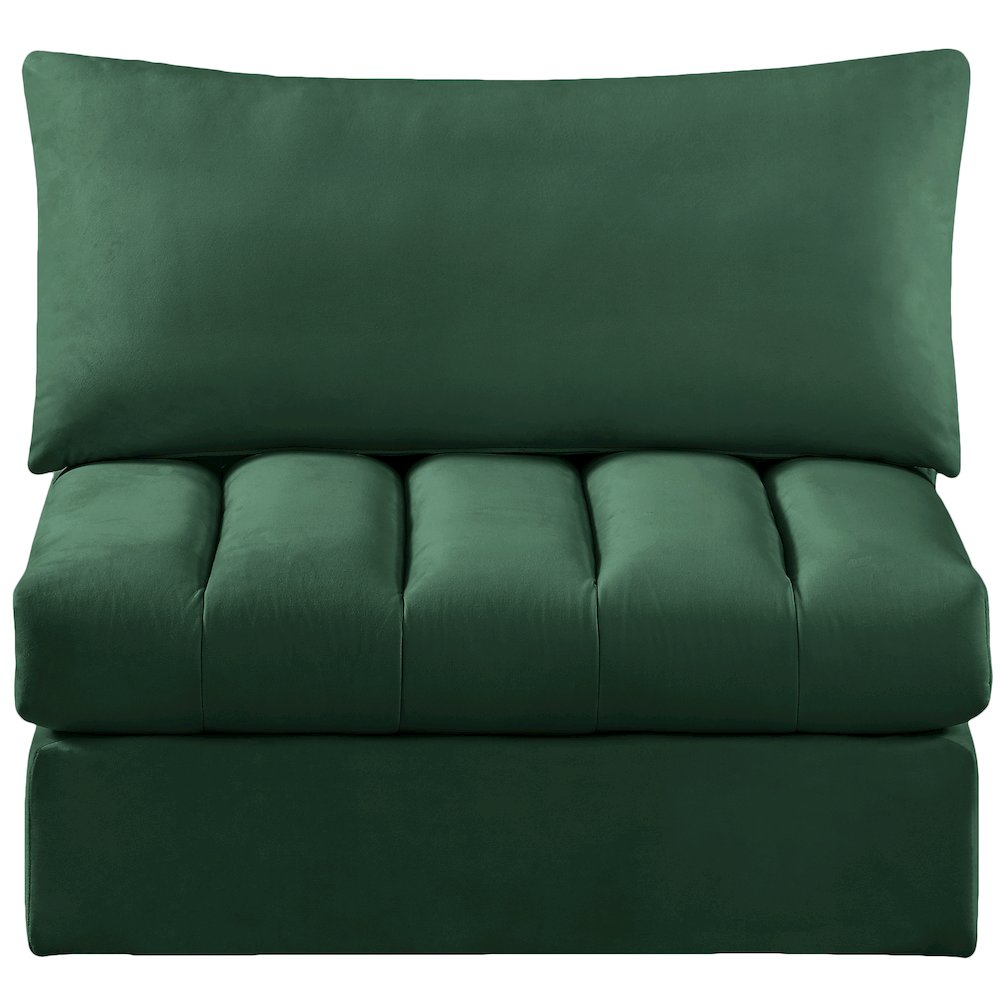Jacob Green Velvet Armless