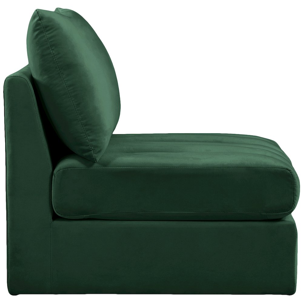 Jacob Green Velvet Armless