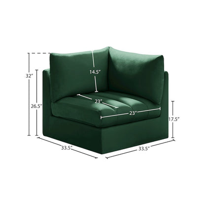 Jacob Green Velvet Corner