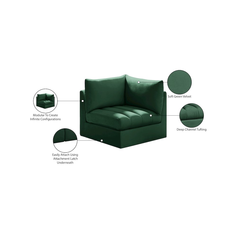 Jacob Green Velvet Corner