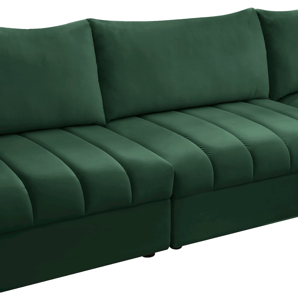 Jacob Green Velvet Modular Sectional