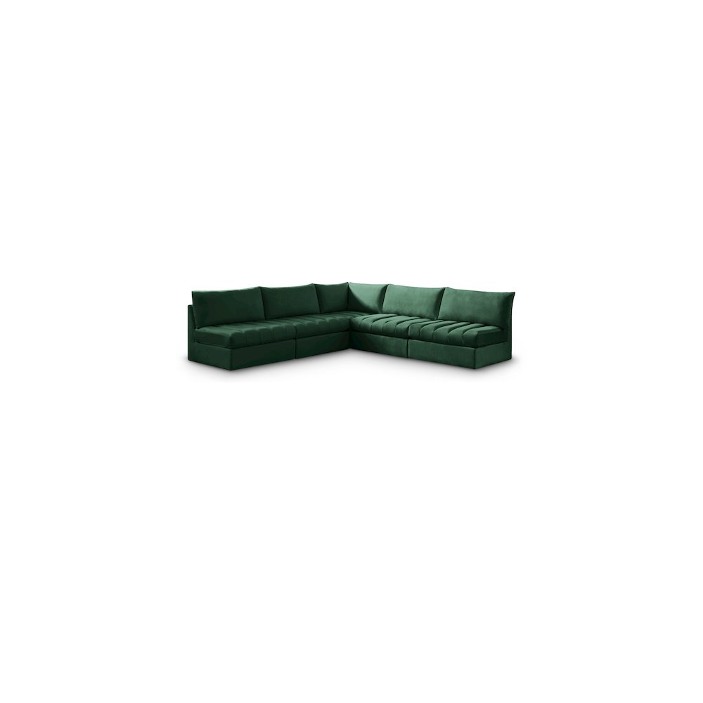 Jacob Green Velvet Modular Sectional