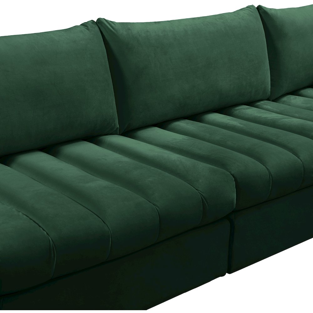 Jacob Green Velvet Modular Sectional
