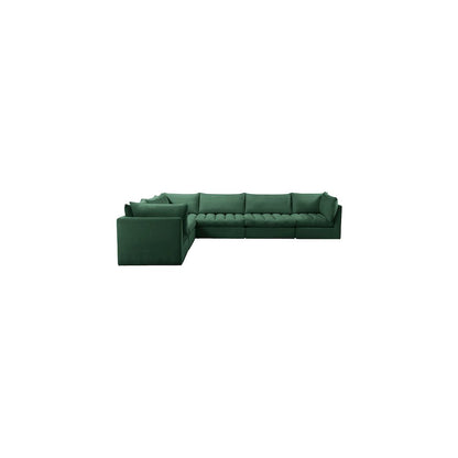 Jacob Green Velvet Modular Sectional