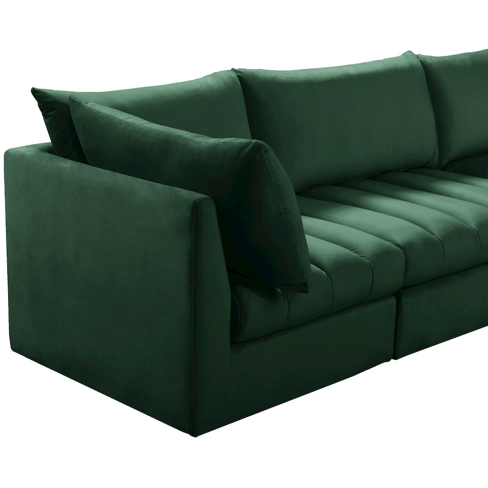 Jacob Green Velvet Modular Sectional