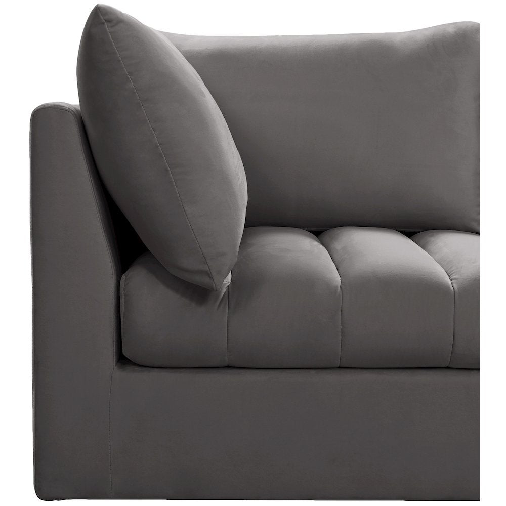 Jacob Grey Velvet Corner