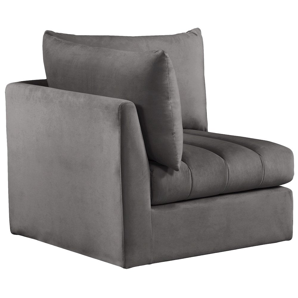 Jacob Grey Velvet Corner