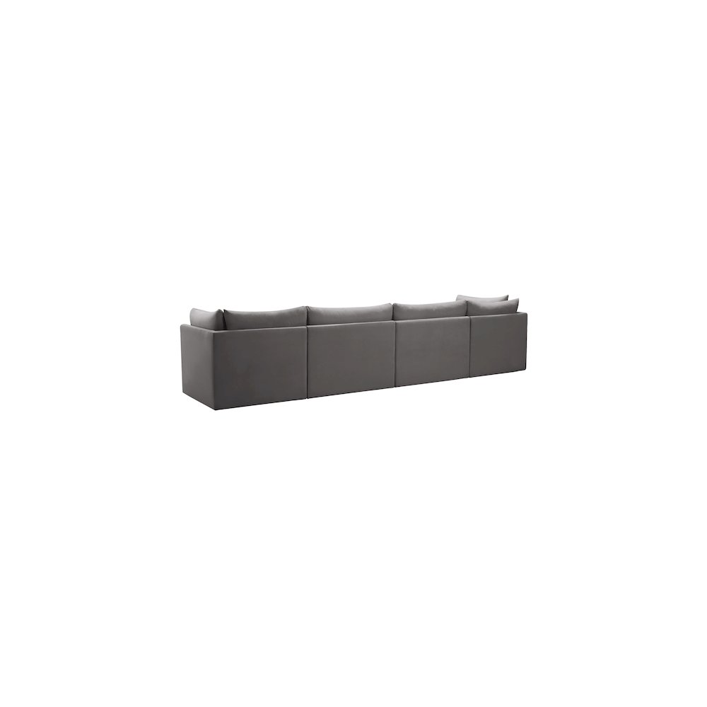 Jacob Grey Velvet Modular Sofa
