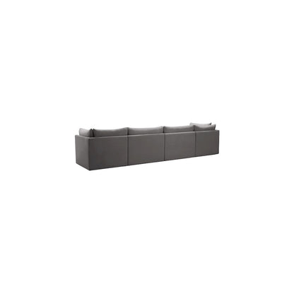 Jacob Grey Velvet Modular Sofa