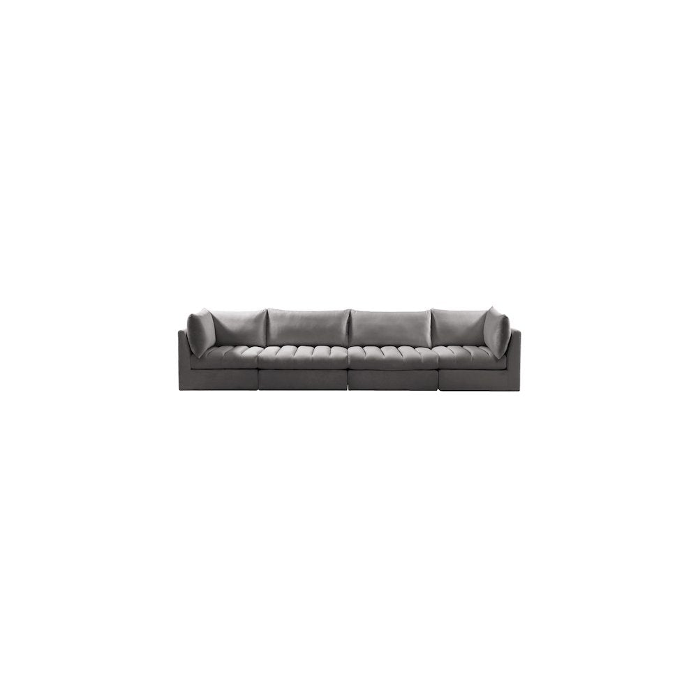 Jacob Grey Velvet Modular Sofa