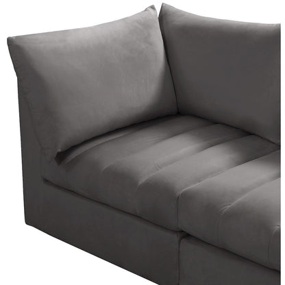 Jacob Grey Velvet Modular Sofa