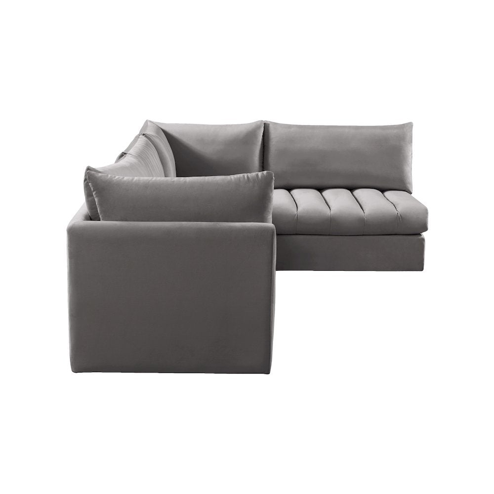 Jacob Grey Velvet Modular Sectional