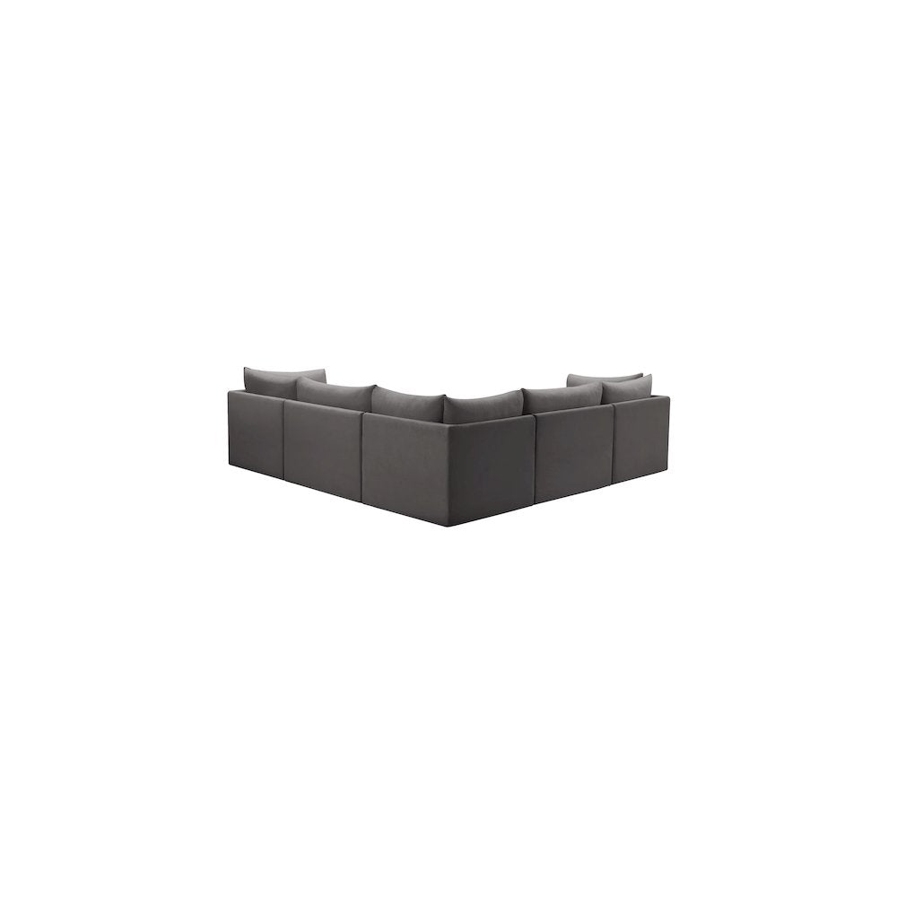 Jacob Grey Velvet Modular Sectional