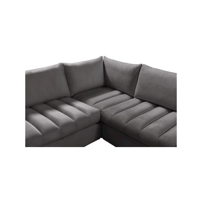 Jacob Grey Velvet Modular Sectional