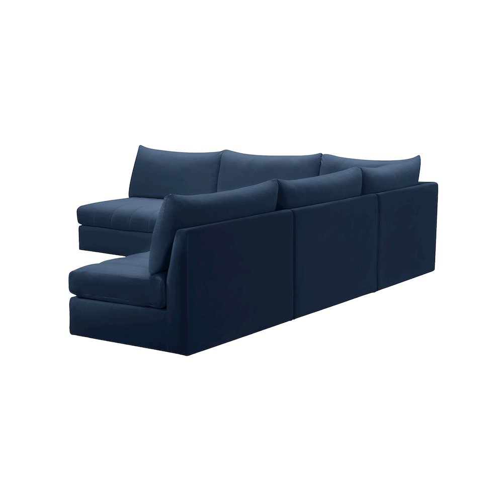 Jacob Navy Velvet Modular Sectional